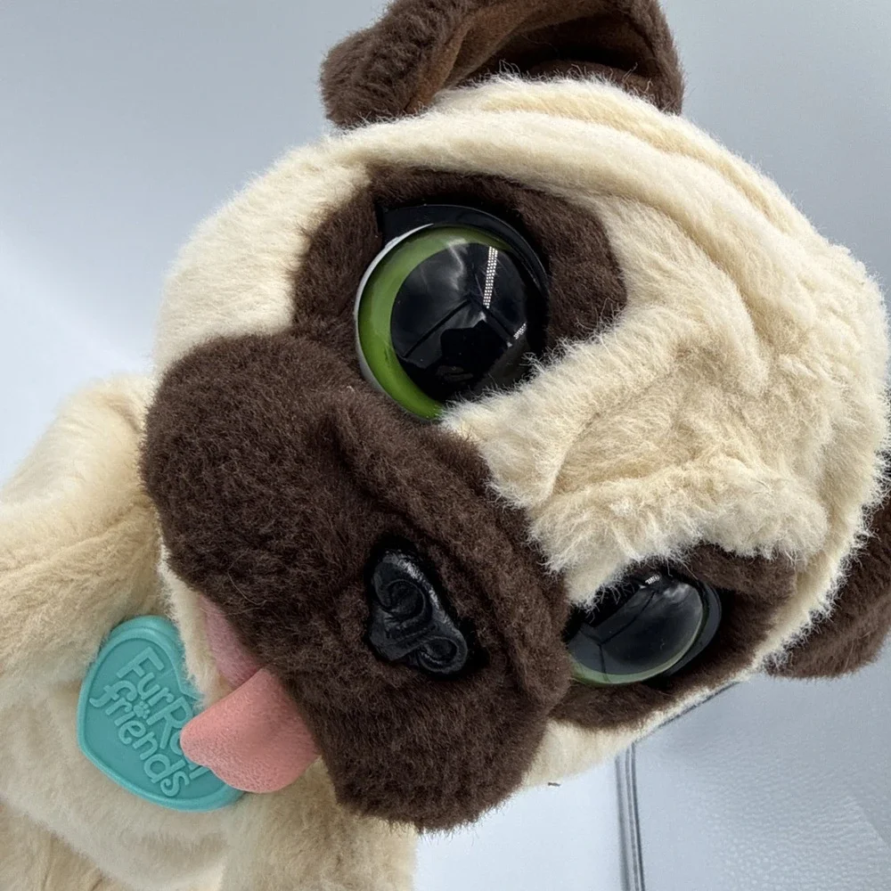 FurReal Friends JJ My Jumpin' Pug Puppy Dog Interactive Toy Robot TESTED Works!